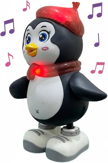 Dancing Penguin Musical Toy for Toddlers - Interactive Light-Up Toy with Music & 360° Dance Moves - Colorful LED Flashing Penguin Figure - Educational Birthday Gift for Boys & Girls Ages 3+