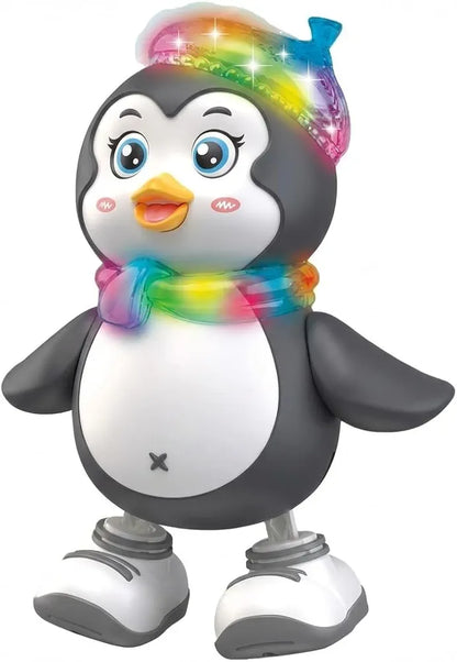 Dancing Penguin Musical Toy for Toddlers - Interactive Light-Up Toy with Music & 360° Dance Moves - Colorful LED Flashing Penguin Figure - Educational Birthday Gift for Boys & Girls Ages 3+