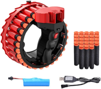 Kids Electric Rapid Fire Rotating Bracelet Toy Gun with Soft Bullets - Ta.Rotating Gun