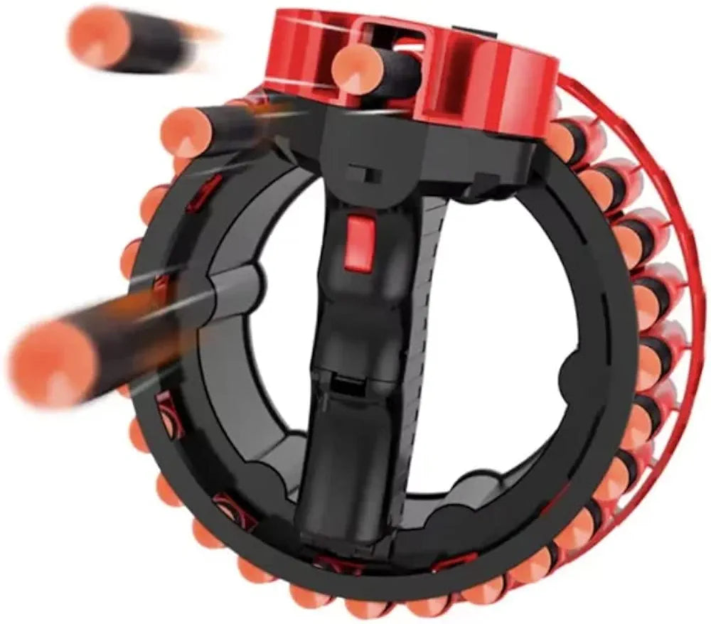 Kids Electric Rapid Fire Rotating Bracelet Toy Gun with Soft Bullets - Ta.Rotating Gun