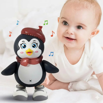 Dancing Penguin Musical Toy for Toddlers - Interactive Light-Up Toy with Music & 360° Dance Moves - Colorful LED Flashing Penguin Figure - Educational Birthday Gift for Boys & Girls Ages 3+