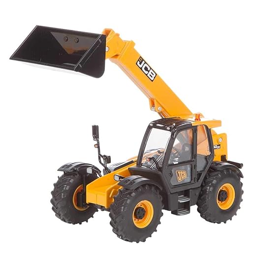 JCB Kids Toys - JCB 1:326 Scale Model, 550-80 Loadall Truck Toy - Construction Vehicles - Pull Along Toy with Movable Parts