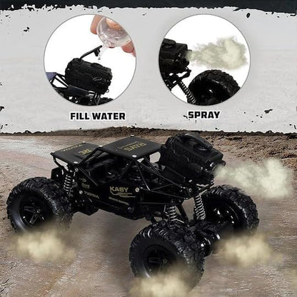 Royals hub Rock Crawler Car with Smoke Offroader Rc Car High Speed 5 Functions 1:16 RC Car with Smoke Fog Styled Climbing Monster Truck Rechargeable Remote...