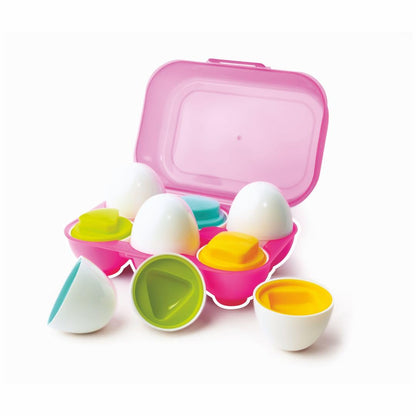 Toymate Smarty Eggs Matching Puzzle Egg Sorter Set for Toddlers 18M+ | Shape & Color Matching Learning Toy | Montessori Educational Gift for Boys &...