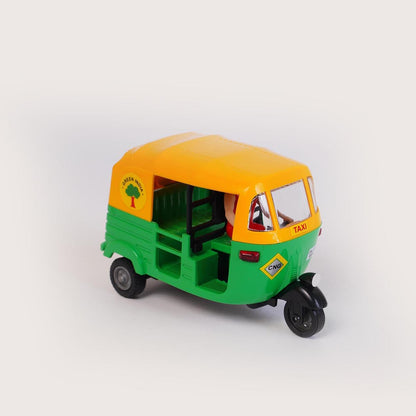 CNG Auto Rickshaw Pull Back Toy for Kids