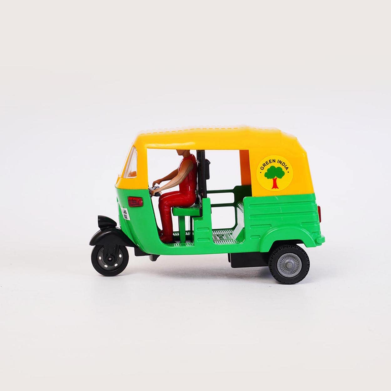 CNG Auto Rickshaw Pull Back Toy for Kids