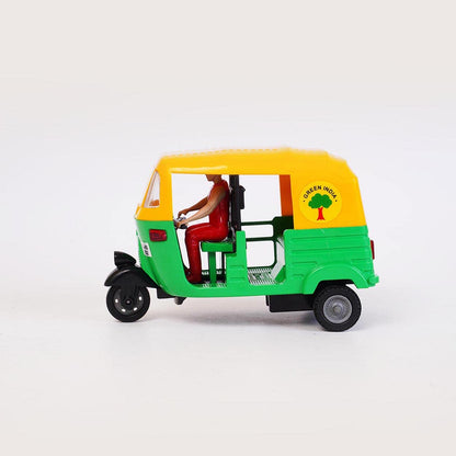CNG Auto Rickshaw Pull Back Toy for Kids