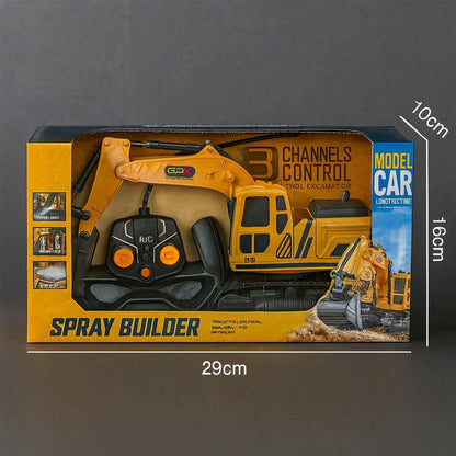 KIDZ KOLLECTION Chargeable JCB Excavator Toy for Kids | Construction Model Car with LED Lights & Smoke Effect | 360° Rotation | Heavy Duty Plastic | 3+...