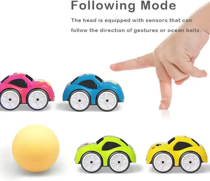 Magic Induction RC Intelligent Sensor Car – 2.4GHz Remote Control Mini Car with Smart Music & LED Lighting, Line Sensing Infrared Following CAr, Educational Racing Toy Gift.