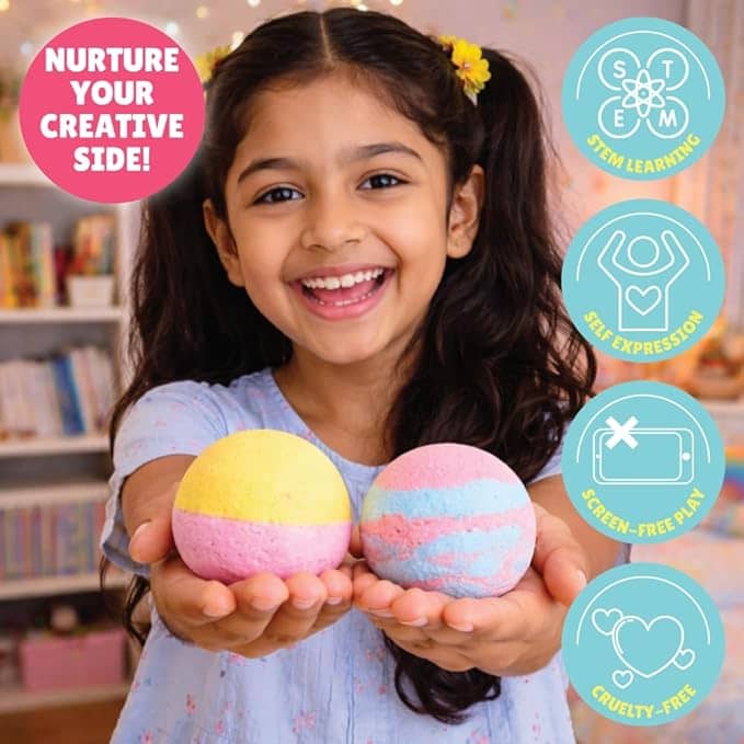 Kalakaram DIY Bath Bomb Making Kit for Kids | STEM Science Experiment & Learning Kit, Educational Birthday Gift for Boys & Girls Ages 8, 9, 10,11,12...