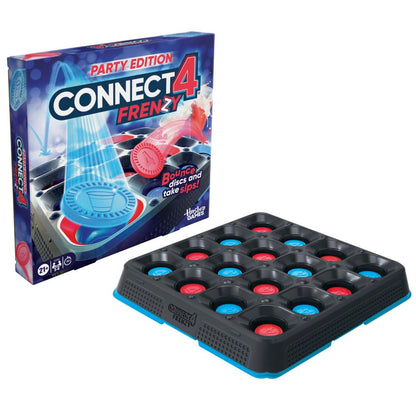 Connect 4 Frenzy Party Edition Game for Adults Only | Bounce Discs and Take Sips | Ages 21+ | 2 to 6 Players | 10 Mins. | Fun Adult Game Nights