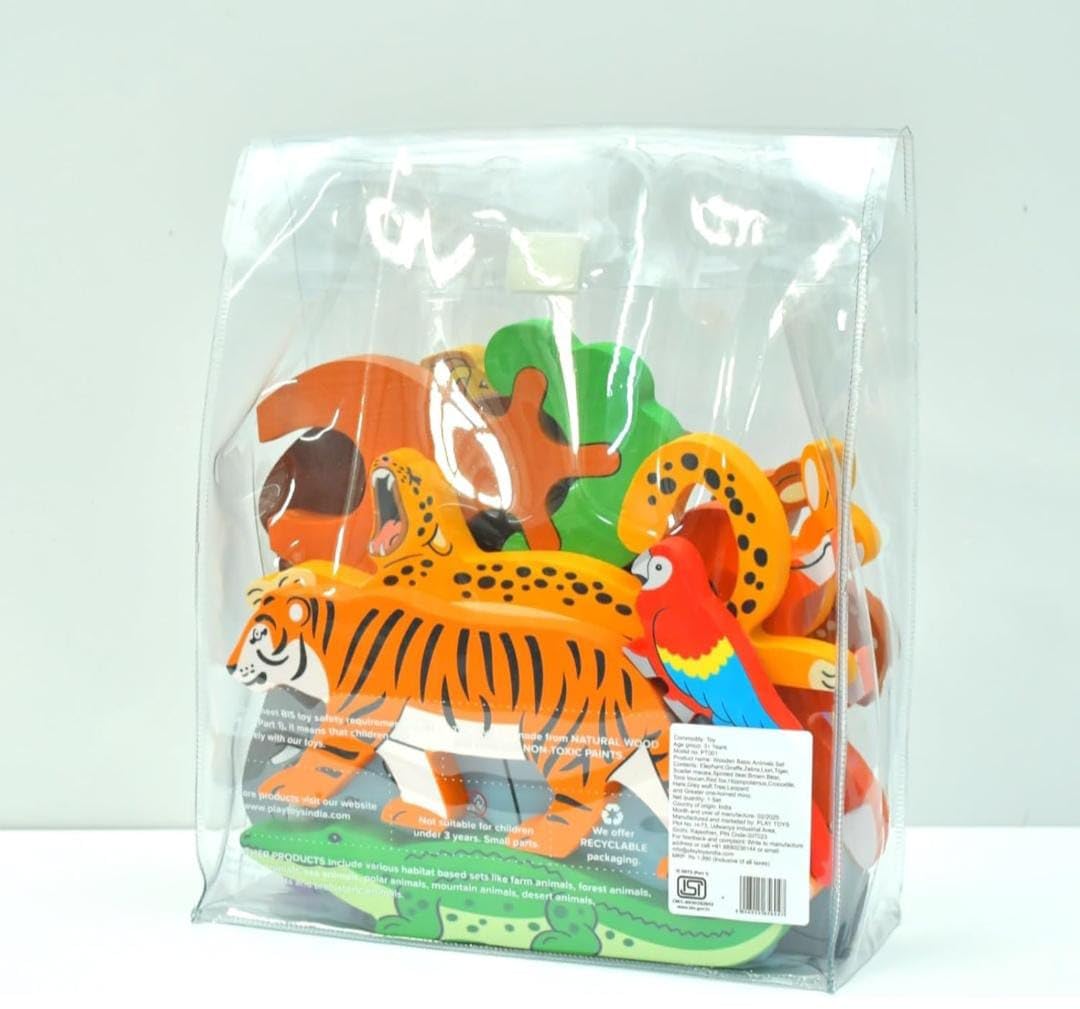 THE DODOS STORE Wooden Basic Animals Figures Toy