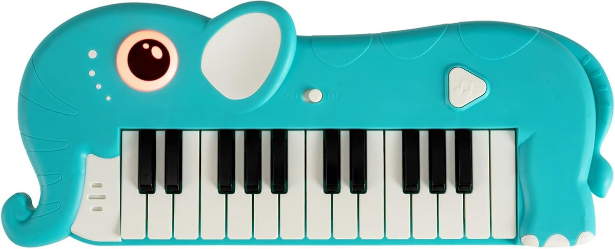 HONEY JOY 25-Key Kids Piano Keyboard, Elephant Shape Toy Digital Piano with Built-in Music & Light, Portable Musical Instrument, Musical Learning Toy...