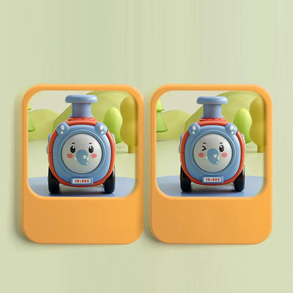 Animal Cars Toy Cute Rotate and Go Car Toy for Toddlers Preschool Boys Girls red