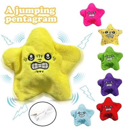 JAZZTECH Angry Starfish Plush Toy | Interactive Stuffed Toy with Moving Features, Sound & Music | Fun Stress-Relief Gift for Kids & Adults | Perfect...
