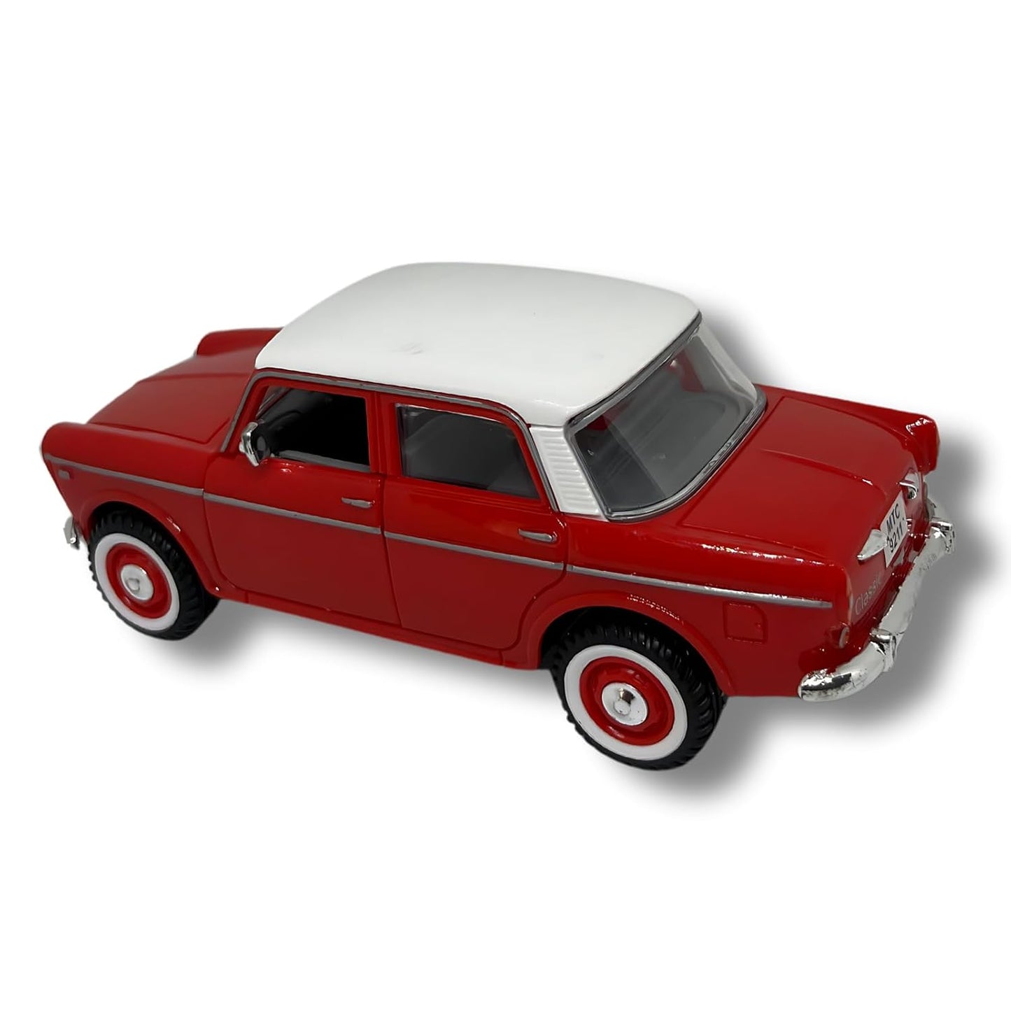 WooZee.. Queen 70'S Classic Red CAR Kids Toy Wheels,Pull-Back Action and Realistic Design