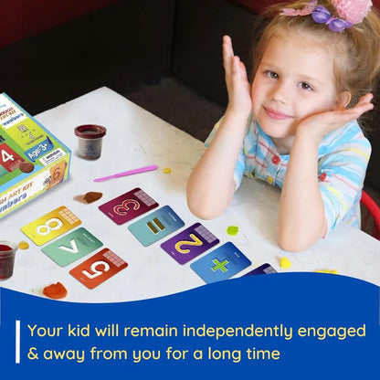 Dough Art Kit, Long Lasting Soft and Non-Toxic Educational Clay, 32 Flash Cards with 4 Dough Boxes, Early