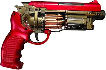 Toy Gun with 3 AA Batteries | Flash Light | Sound Effects | Moving Barrel | Revolving Bullet Cylinder | for Boys | Girls | Kids 3+ Years | Assorted Colour (Pack of 1)