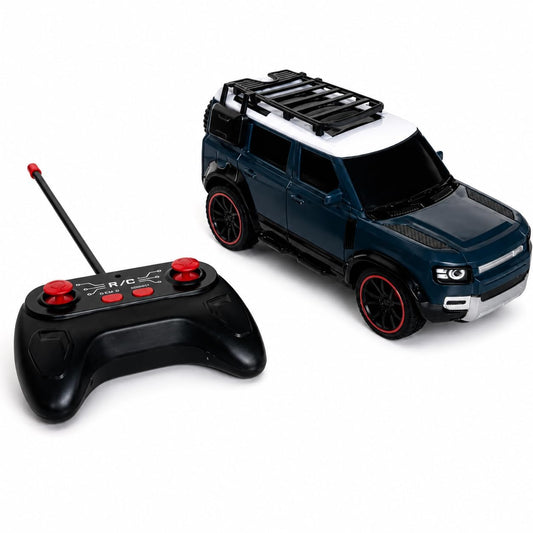 Braintastic RC Defender Remote Control Off-Road SUV Car for Kids, 2.4GHz Rechargeable RC Toy Car with LED Lights, Full Function, High-Speed Racing Vehicle...