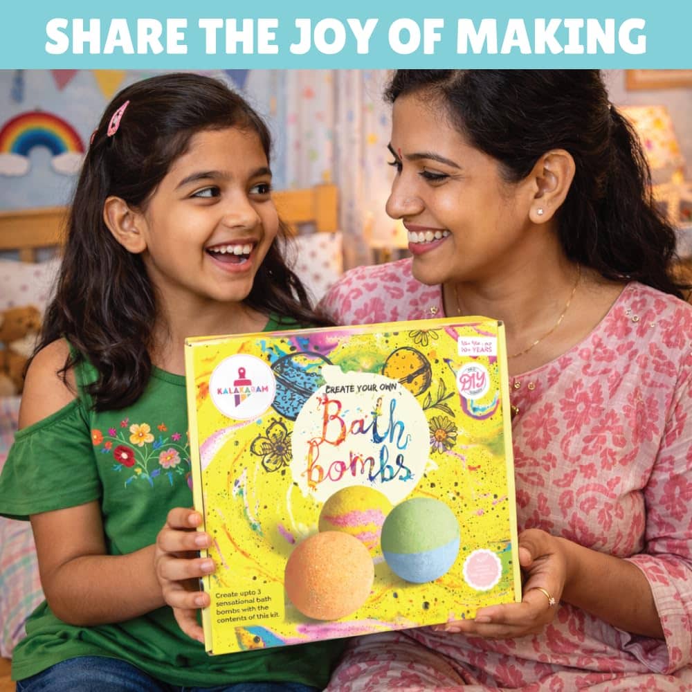 Kalakaram DIY Bath Bomb Making Kit for Kids | STEM Science Experiment & Learning Kit, Educational Birthday Gift for Boys & Girls Ages 8, 9, 10,11,12...