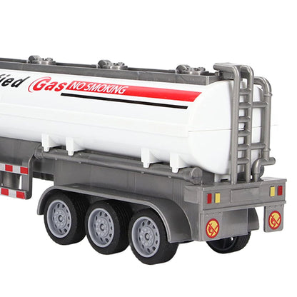 RC Semi Oil Tank, 1:48 Scale Remote Control Trailer All Round Movement Toy for Kids
