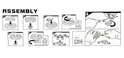 Metal Fusion Clash of Tornado Speed Top Spinning Toy for Kids | Battle Stadium Set with 4 Beys, 2 Launchers & 1 Arena | High-Speed Fighting Tops for Boys & Girls