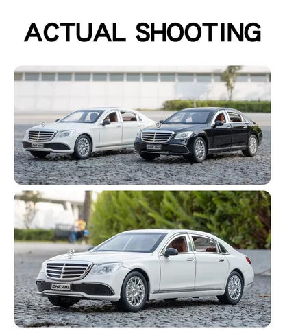 SR TOYS 1:24 Mercedees Beenz E300l E-Class Alloy Model Car Diecast Vehicle Toy for Kids with Sound Lights (White)