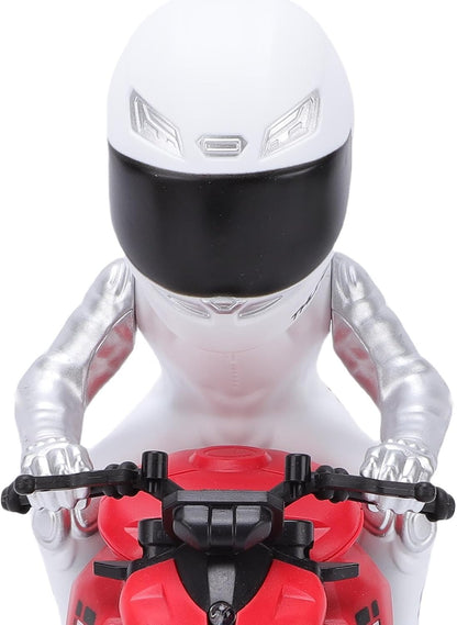 Naroote RC Motorcycle, High Speed RC Stunt Motorcycle Toy with Cool Light Effects and Powerful Electric Motor, Flexible Handling, for Stunt Enthusiasts (Red)