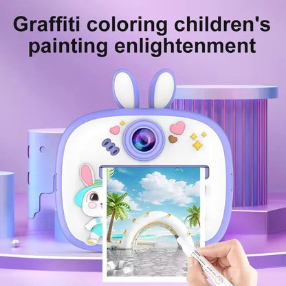 Camera for Kids with Print, Instant Print Camera for Kids, Dual Selfie Digital Camera with 1080P 32 GB HD Videos Recording, 48 MP Instant Photo Printer for...
