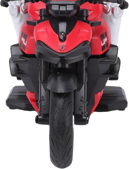 Naroote RC Motorcycle, High Speed RC Stunt Motorcycle Toy with Cool Light Effects and Powerful Electric Motor, Flexible Handling, for Stunt Enthusiasts (Red)