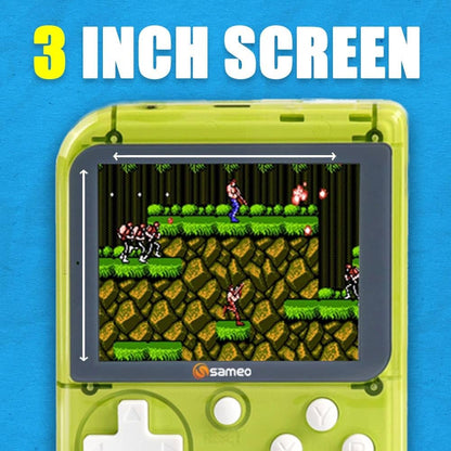 Sameo Handheld Video Game Console, Dreamboy Retro Mini Game with 500 Classic Retro Game TV Compatible for Kids, Rechargeable 8 Bit Classic (Ice Green)