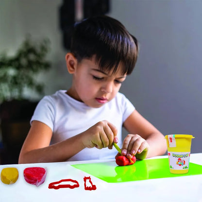 Funskool Fundough Dough Cup, 2 packs of Dough with 2 cutters, Toys for Kids