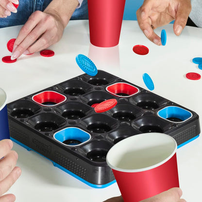 Connect 4 Frenzy Party Edition Game for Adults Only | Bounce Discs and Take Sips | Ages 21+ | 2 to 6 Players | 10 Mins. | Fun Adult Game Nights