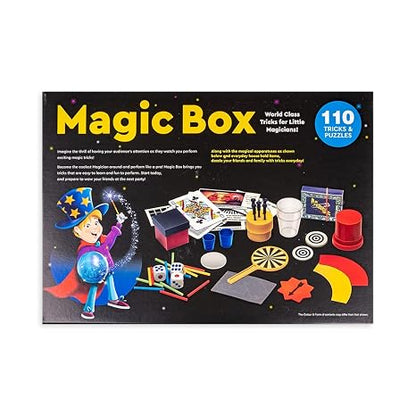 Magic Box 110 Tricks for Kids Magic Tricks Party Game Fun Gag Toy, Birthday Present Toy for Boys & Girls (Multicolor)