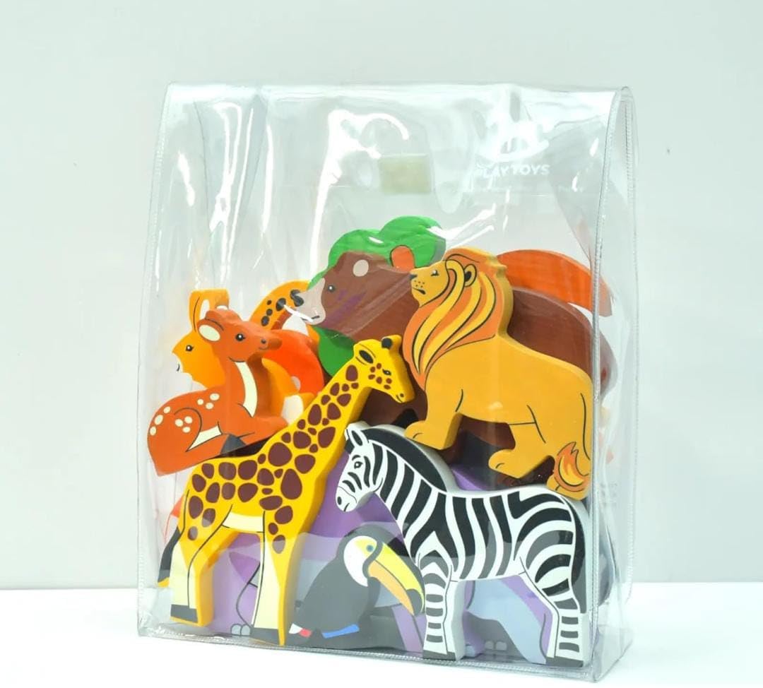THE DODOS STORE Wooden Basic Animals Figures Toy