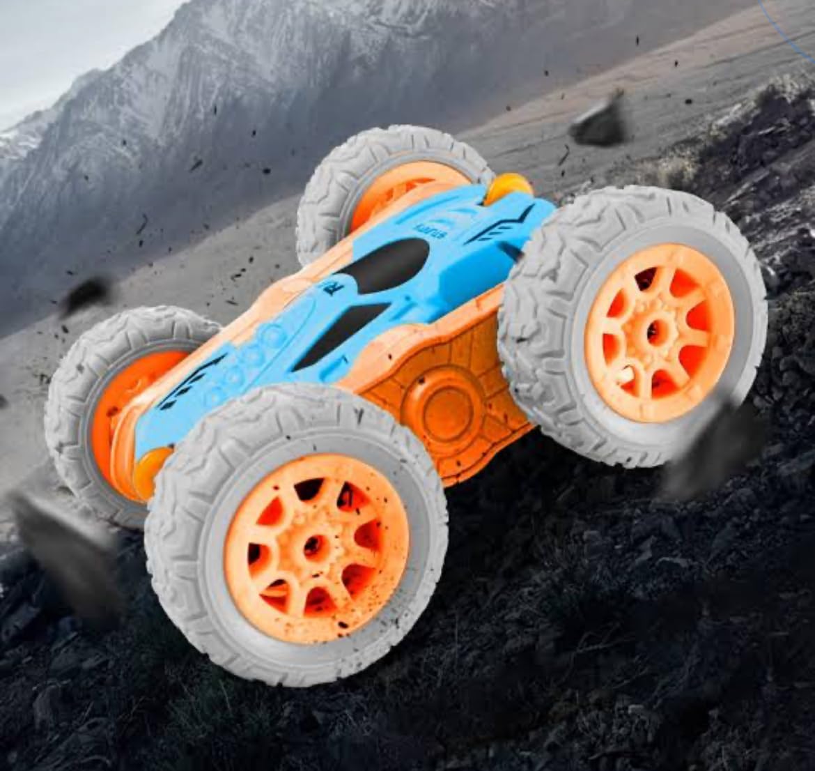 Mini RC Stunt Drift Car Toy | 2.4GHz Remote Control | LED Lights | Rechargeable High-Speed Toy Car for Boys & Girls (3+ Years) | 11 × 10 × 4.5 cm
