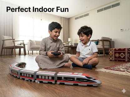 MIANQI Remote Control Train, High Speed Railway RC Bullet Train with 2.4GHz Controller, Rechargeable Battery Sound and Light, Indoor Toy Gift for Kids