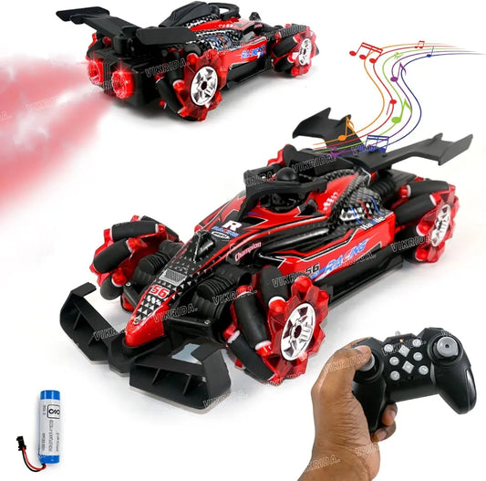 Stunt RC Double Smoke With LED Lights | 2.4Ghz 360° Rotation Fast Stunt Toy Car For Kids