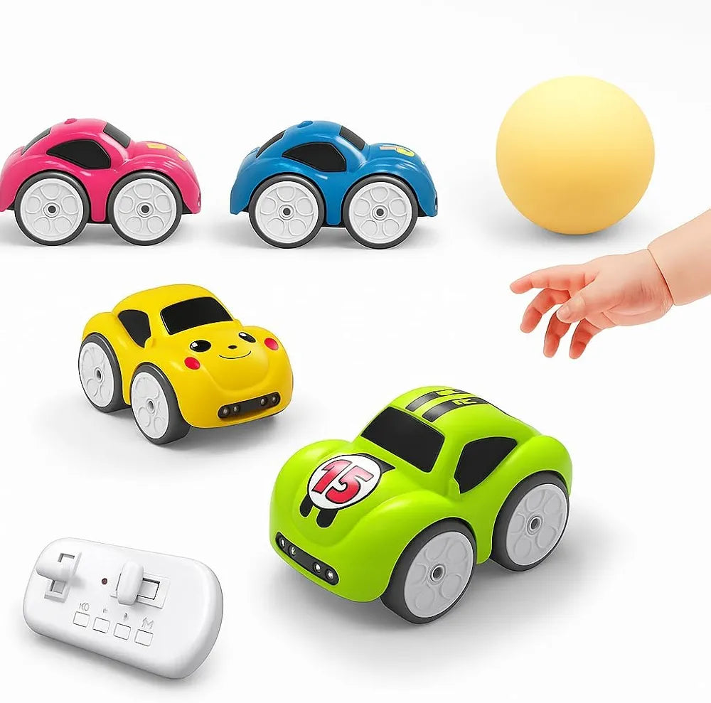 Magic Induction RC Intelligent Sensor Car – 2.4GHz Remote Control Mini Car with Smart Music & LED Lighting, Line Sensing Infrared Following CAr, Educational Racing Toy Gift.