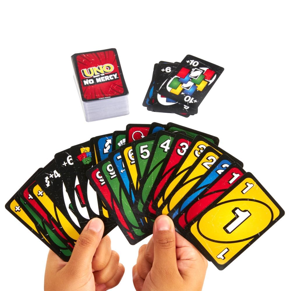 KIDINGTON Show ‘em No Mercy Card Game for Kids, Adults & Family Parties and Travel with Ext, Kid Uno Flip Side Card Game, Multi Color