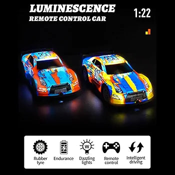 RC RC Drift Car, 1:22 Scale 4WD Electric Sport Racing Car (P220 Yellow)