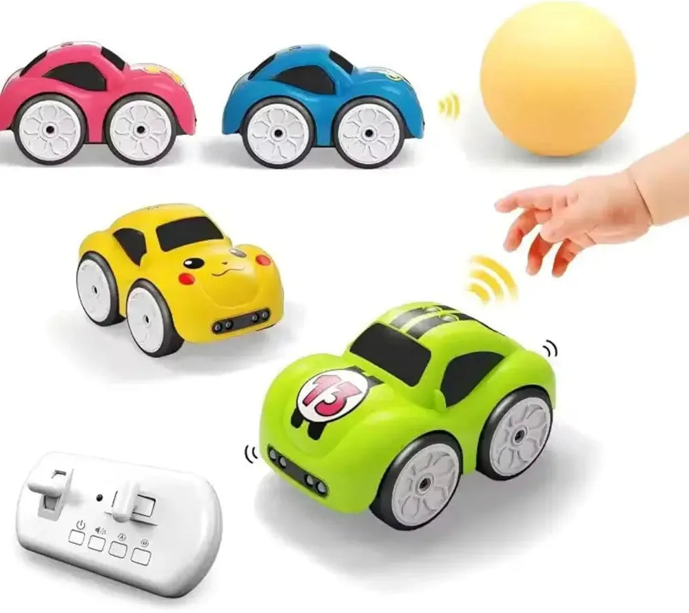 Magic Induction RC Intelligent Sensor Car – 2.4GHz Remote Control Mini Car with Smart Music & LED Lighting, Line Sensing Infrared Following CAr, Educational Racing Toy Gift.