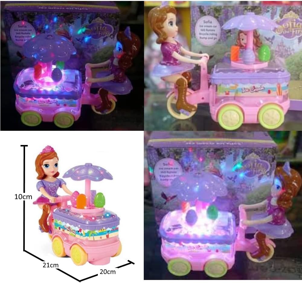 Musical Ice Cream Trolly Toy for Kids with Lights & Sound