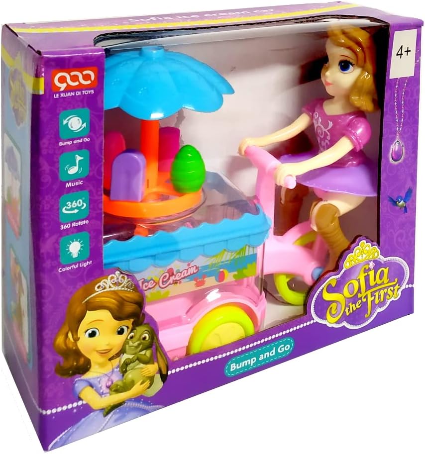 Musical Ice Cream Trolly Toy for Kids with Lights & Sound