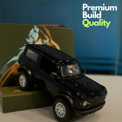 MiniExplorer Die-Cast Toy Car Red | 1:32 Scale SUV Mode| Metal Pullback Car for Kids & Collectors | Off-Road Vehicle Toy - Black