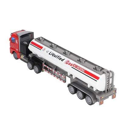 RC Semi Oil Tank, 1:48 Scale Remote Control Trailer All Round Movement Toy for Kids