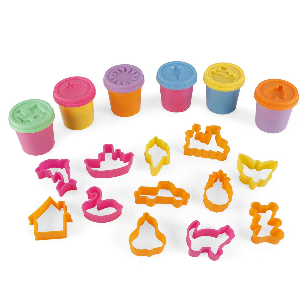 RATNA'S Kid Amazing Sand Multicolor - Pack of 6 Different Coloured Sand with Moulds