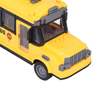 TGEC Remote Control School Bus, 1/30 Scale Yellow Style Glossy Edges Plastic Material School Bus Toy for Above 3 Ys Old for Gift