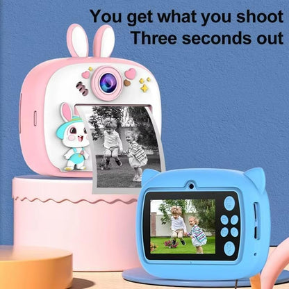 Camera for Kids with Print, Instant Print Camera for Kids, Dual Selfie Digital Camera with 1080P 32 GB HD Videos Recording, 48 MP Instant Photo Printer for...