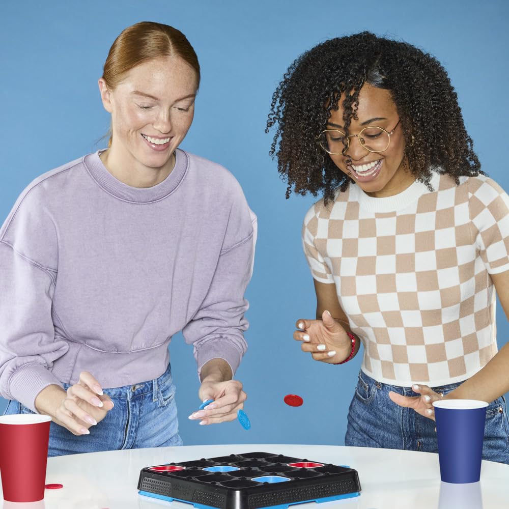 Connect 4 Frenzy Party Edition Game for Adults Only | Bounce Discs and Take Sips | Ages 21+ | 2 to 6 Players | 10 Mins. | Fun Adult Game Nights